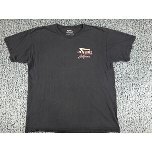 In-N-Out Burger Graphic T-Shirt Mens Large Black California Classic Cars Hole